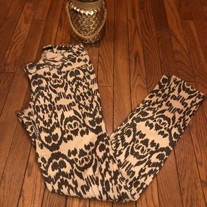 Jessica Simpson brown/cream colored Jeggins